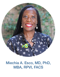 Miechia A. Esco, MD, PhD, MBA, RPVI, FACS